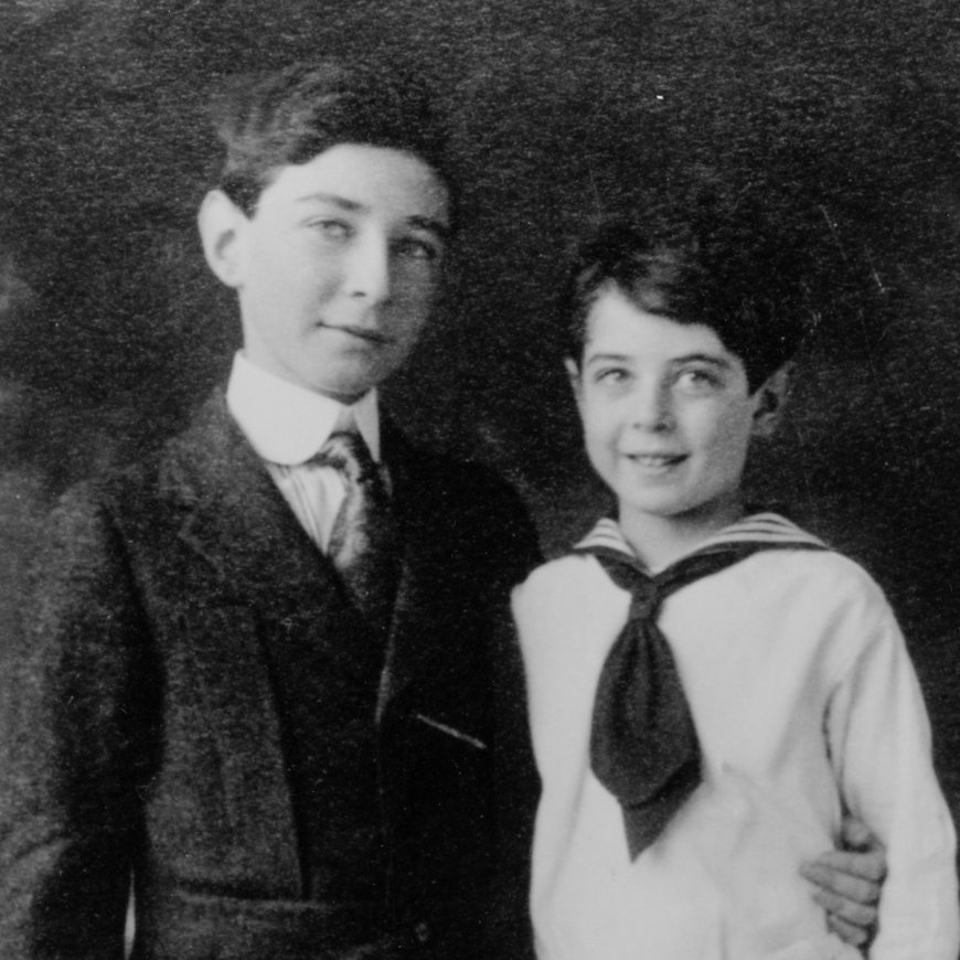 J. Robert Oppenheimer (Left) And His Brother Frank Oppenheimer (Right)
